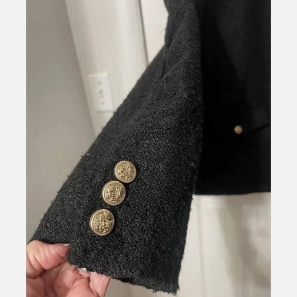 Women's Button-Front Jacket - Universal Thread Black L - Picture 6 of 6